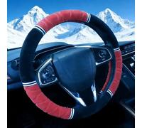 Couvre Volant Voiture pour MG Marvel R 2021-2025, Accessoires Auto Decoration Interieur Housse de Volant de Voiture Couverture Volant 36.5-38cm,Red