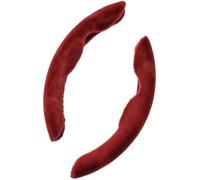 Couvre Volant Voiture pour Mini John Cooper Works F54 F55 F56 F57 F60 4-Doors, Protecteur Volant pour Automne Hiver Segment Housse Couverture Protecteur de Véhicule,Red/D