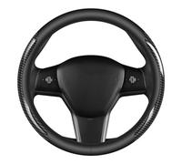 Couvre Volant Voiture,pour Mitsubishi L200 V 2006-2024 Élastique, Respirante, Antidérapante,Couvre Volant en Cuir Microfibre Antidérapant,B