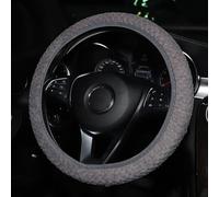 Couvre Volant Voiture pour Peugeot 308 308 II (T9) 2013 2014 2015 2016 2017 2018 2019 2020 2021, Housse de Hiver Fuzzy Volant Protection, Extensible Confortable, Accessoire Voiture,Grey