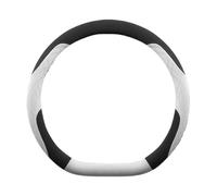 Couvre Volant Voiture pour Peugeot pour GT-Line 206 207 208 307 308 406 407 408 508 607 2008 3008 4008 5008 Housse De Volant en Daim(D Type White)