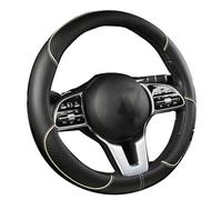 Couvre Volant Voiture pour Porsche 718 Cayman / 718 Cayman S, Housse de Volant en Microfibre Douce Antidérapant Respirant Housse Volant Voiture, Type O-Beige