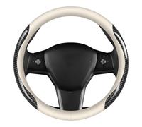 Couvre Volant Voiture,pour Seat Arona Ateca Ateca FR Marbella Ibiza Mk2 Élastique, Respirante, Antidérapante,Couvre Volant en Cuir Microfibre Antidérapant,A