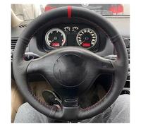 Couvre Volant Voiture pour Seat pour Leon MK1 pour VW pour Golf 4 IV pour Passat B5 pour Variant pour Polo pour Skoda pour Fabia 1 Housse Volant en Cuir Microfibre(Yellow Thread)