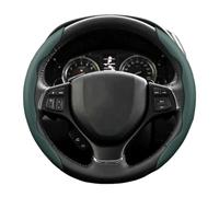 Couvre Volant Voiture pour Suzuki pour Swift 2011 pour Grand pour Vitara pour Jimny pour Solio pour Alto Housse Volant Cuir Ventilée Segmentée(Green 2-Piece Set)