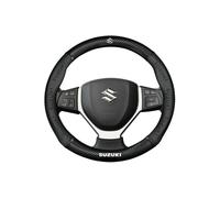 Couvre Volant Voiture pour Suzuki S-Cross Swift SX4 Vitara Jimny Grand Vitara Equator Fibre Carbone Cuir PU Respirante Durable Housse Couvre Volant Antidérapante Accessoires,A-Type O