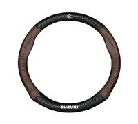 Couvre Volant Voiture pour Suzuki S-Cross Swift SX4 Vitara Jimny Grand Vitara Equator Fibre Carbone Cuir PU Respirante Durable Housse Couvre Volant Antidérapante Accessoires,B-Type O