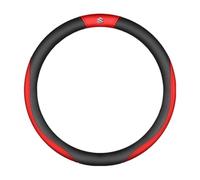 Couvre Volant Voiture pour Suzuki Swift SX4 Vitara Jimny Grand-Vitara Baleno Equator Cuir Microfibre Souple Respirante Housse Couvre Volant Antidérapante Accessoire intérieur,O Type-Red