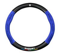 Couvre Volant Voiture pour Suzuki SwiftV II 2023-, Auto Protège-Volant Housse de Volant Caches Protection Accessoires Voiturec,Type-O,Blue