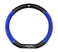 Couvre Volant Voiture pour Suzuki SwiftV II 2023-, Auto Protège-Volant Housse de Volant Caches Protection Accessoires Voiturec,Type-D,Blue