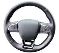 Couvre Volant Voiture pour Toyota pour Sienna 2021 2022 pour Highlander 2020 2021 2022 Housse Volant en Cuir Microfibre Confortable Et Cousue À La Main Protecteur Volant(Fil Noir)