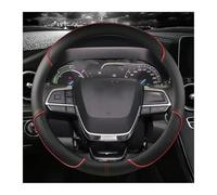 Couvre Volant Voiture Pour Toyota Pour Sienna 2021-2022 Pour Highlander 2020-2021-2022 Housse Volant En Cuir PU Volant Respirant(RED)