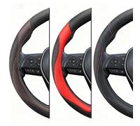Couvre Volant Voiture pour Toyota Prius XW50 Prime 2015-2023, Respirant Housse De Volant Voiture Accessoires D'intérieur Protecteurs,Black Red-D-Type