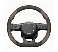 Couvre Volant Voiture pour Toyota Prius XW50 Prime 2015-2023, Respirant Housse De Volant Voiture Accessoires D'intérieur Protecteurs,Black Brown-D-Type