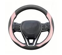 Couvre Volant Voiture pour Toyota Rav4 RAV 4 Hybrid Limited Prime se 2002-2021, Respirant Housse De Volant Voiture Accessoires D'intérieur Protecteurs,Black Pink-O-Type