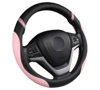 Couvre Volant Voiture pour Toyota Rav4 RAV 4 Hybrid Limited Prime se2002-2021, Cuir PU Housse De Volant Protecteur Antiderapante Respirante éLastique IntéRieurs Accessoires,D/Pink
