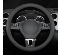 Couvre Volant Voiture pour Toyota Verso 2013-2018, Couvre Volant en Cuir Microfibre Respirant et Antidérapant pour Hommes et Femmes,Black