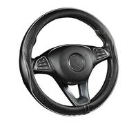 ZTYUANHANG Couvre Volant Voiture, pour V-W Polo 6R 2009-2018 Housse/caches de Volant en Cuir Artificiel, Accessoires Auto Decoration Interieur (Noir)