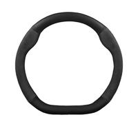 Couvre Volant Voiture pour Volvo pour Polestar 1 2 3 4 5 2023 Housse Volant Cuir Suédé Fibre Carbone 38Cm Accessoires Auto(D Style B Black)