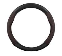 Couvre Volant Voiture pour Volvo pour Polestar 1 2 3 4 5 2023 Housse Volant Cuir Suédé Fibre Carbone 38Cm Accessoires Auto(O Style B Brown)