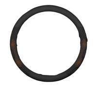 Couvre Volant Voiture pour VW R pour Polo pour GTI pour GTE pour Golf MK2 MK3 MK4 MK5 MK6 MK7 MK8 B5 B6 B7 Accessoires Housse Volant Peau Chamois(O Leather Orange)