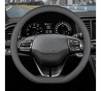 ZXCVDF Couvre Volant Voiture pour VW Taigo CS | 2021-2025, Microfibre Cuir Couvre Protégé Volant Voiture 37-38cm/15'' Antidérapant Respirant Decoration Interieur,D Type-A