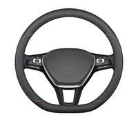 ZXCVDF Couvre Volant Voiture pour VW Tiguan 2 (II) AD1 I 2016-2024,Microfibre Cuir Couvre Volant 37-38cm/15'' Antidérapant Respirant Couvre Protégé Volant Voiture Decoration Interieur