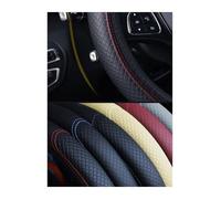 Couvre Volant Voiture Universal 37-38cm Breathable Anti Slip PU Leather Car Steering Wheel Cover Sports Elastic Band Model(Blue)