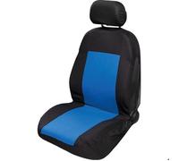 Couvres Pedales Start Housse de Siège Avant Universelle Extensible Noire/bleue en Polyester pour Siège de Voiture