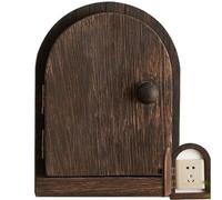 Couvrette D'interrupteur D'éclairage De Porte en Bois 1 Plaque Murale Gang Standard Taille De Commutation Décorative pour Salle De Bain Maison Chambre À Coucher