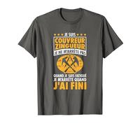 Couvreur Zingueur - Je Ne M'Arrête Pas - Couvreur Zingueur T-Shirt, Homme, Asphalte, XXL