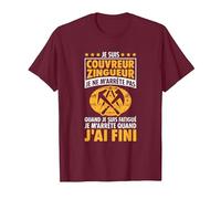 Couvreur Zingueur - Je Ne M'Arrête Pas - Couvreur Zingueur T-Shirt, Homme, Marron, L