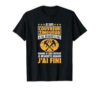 Couvreur Zingueur - Je Ne M'Arrête Pas - Couvreur Zingueur T-Shirt, Homme, Noir, L