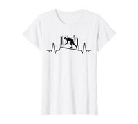 Couvreurs Couvreur Cardiogram Artisans-couvreurs Couvreur T-Shirt Graphique avec Valeur, Femme, Blanc, XS