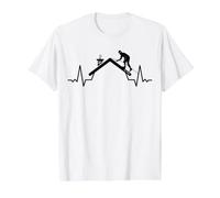 Couvreurs Couvreur Cardiogram couvreurs Couvreur T-Shirt Graphique avec Valeur, Homme, Blanc, S