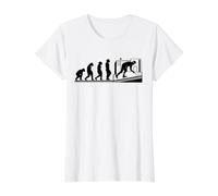 Couvreurs Couvreur Evolution couvreurs Couvreur T-Shirt Graphique avec Valeur, Femme, Blanc, S