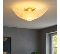 Plafonnier plafonnier lampe éclairage de plafond en verre dépoli Delta 858022