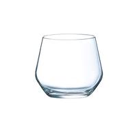 COUZON - Gobelet forme haute - Lot de 4 - Sirius - Krysta, Contenance 36 cl, Dimensions : H8.3 x Diamètre 9.4 cm - Transparent