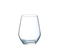 COUZON - Gobelet forme haute - Lot de 4 - Sirius - Krysta, Contenance 40 cl, Dimensions : H11 x Diamètre 8.7 cm - Transparent