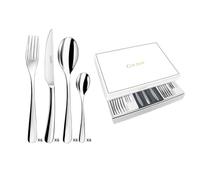 COUZON - Ménagère 24 couverts de table en coffret pour 6 personnes - Haikou - Acier inoxydable 18/10, Finition Miroir, Epaisseur 3.5 mm - Inox