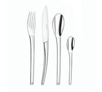 COUZON - Ménagère 24 couverts de table en coffret pour 6 personnes - Neuvième Art - Acier inoxydable 18/10, Finition Miroir, Epaisseur 4 mm - Inox