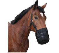 Kerbl Muselière pour cheval en nylon – pur-sang noir