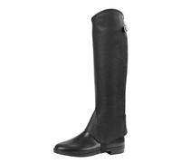 Covalliero 324032 Mini-Chaps Elasto En Cuir Avec Insert Élastique Taille L Noir Noir