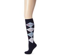 Covalliero Brescia Chaussettes Hautes d'équitation pour Femme Bleu Taille 34-36