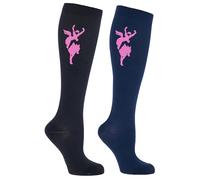 Covalliero Chauss. éq. compression Janne black/darknavy, pack 2, 34-36