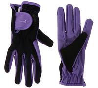 Covalliero Enfant erreit Gant Lilli Taille L Gants d'équitation, Noir/Violet, L