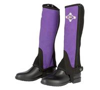 Covalliero Enfants Kinde rmini Chaps Lilli Taille Chaps, Black/Purple, 134
