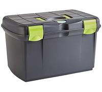 Covalliero KERBL Arezzo Coffre de Pansage pour Cheval Noir/Pistache