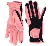 Covalliero Kinderreithandschuh Black/Pink, Größe Enfant erreit Lilli Taille L Gants d'équitation, Noir/Rose, Large