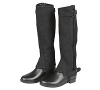 Covalliero Mini-chaps Classic Stretch pour enfant en cuir synthétique Noir Taille 146